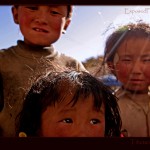 Street kids in Taschi Dzom, Tibet